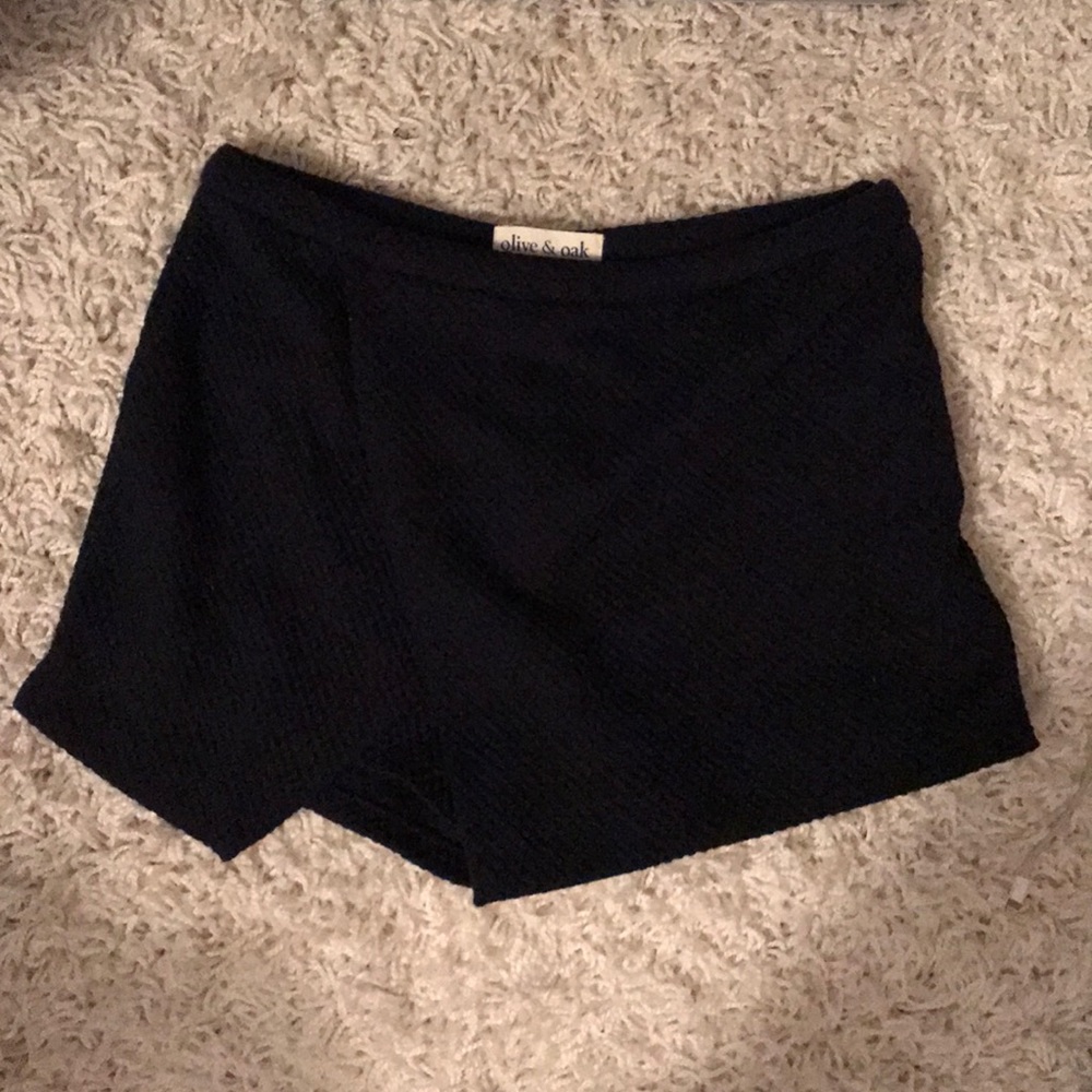 Olive and Oak Blue quilted envelope skirt/shorts